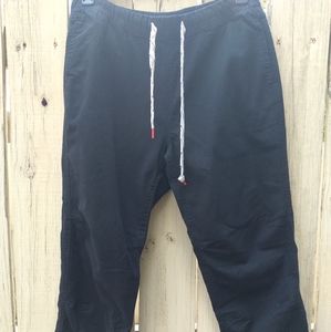 Topo pullon utility outdoor cotton twill drawing pant blk sz XL
